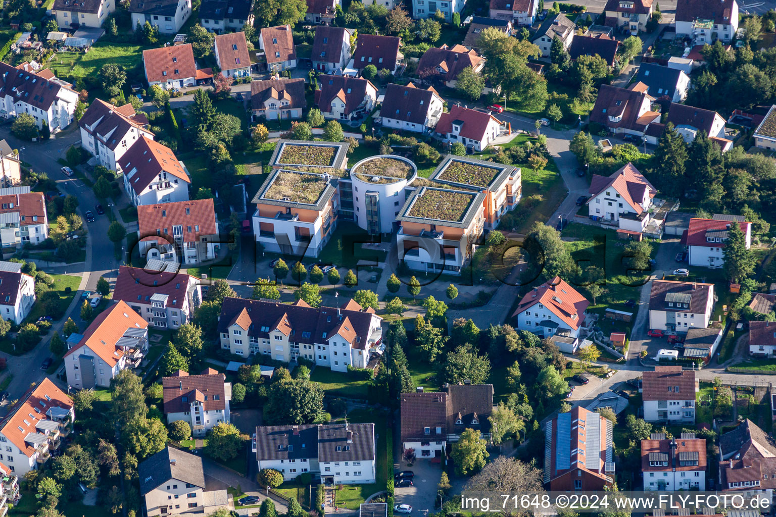 Building the retirement home Pflegeheim Haus Urisberg in the district Fuerstenberg in Konstanz in the state Baden-Wurttemberg, Germany