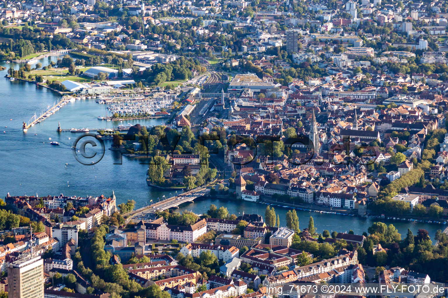 Rheinsteig in Konstanz in the state Baden-Wuerttemberg, Germany