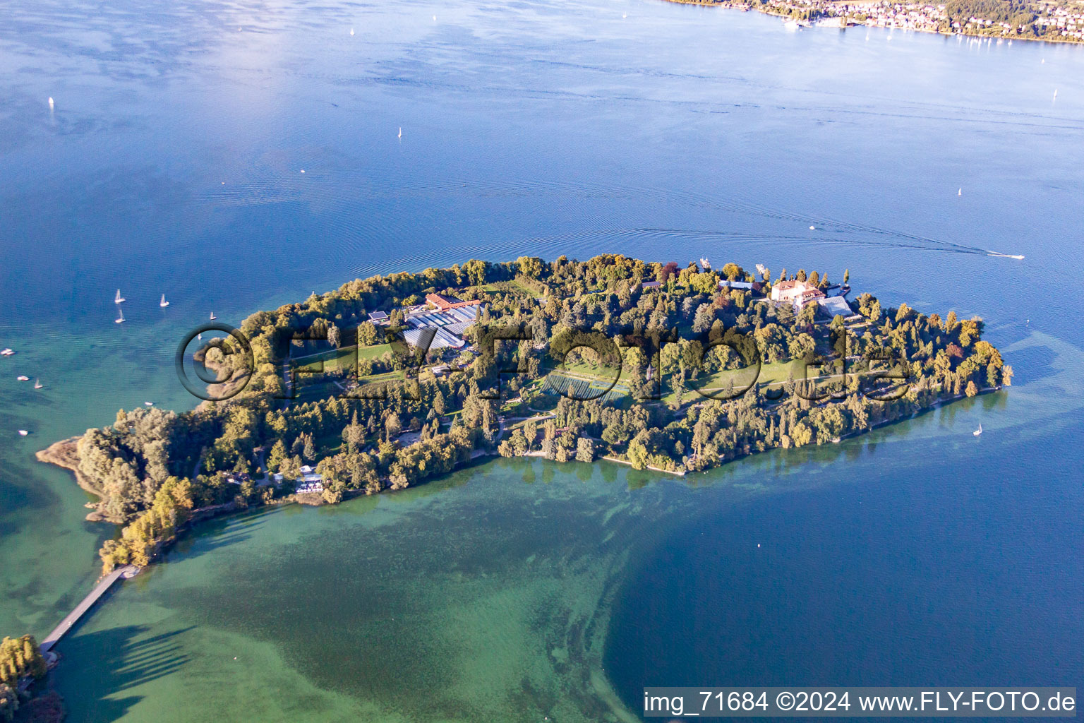 Lake Island Mainau im Bodensee in Konstanz in the state Baden-Wurttemberg