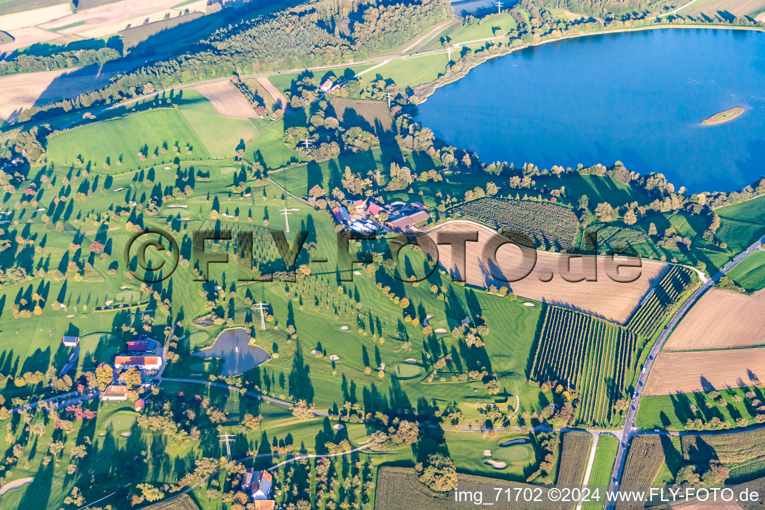 Grounds of the Golf course at Owingen-Ueberlingen in Owingen in the state Baden-Wurttemberg, Germany