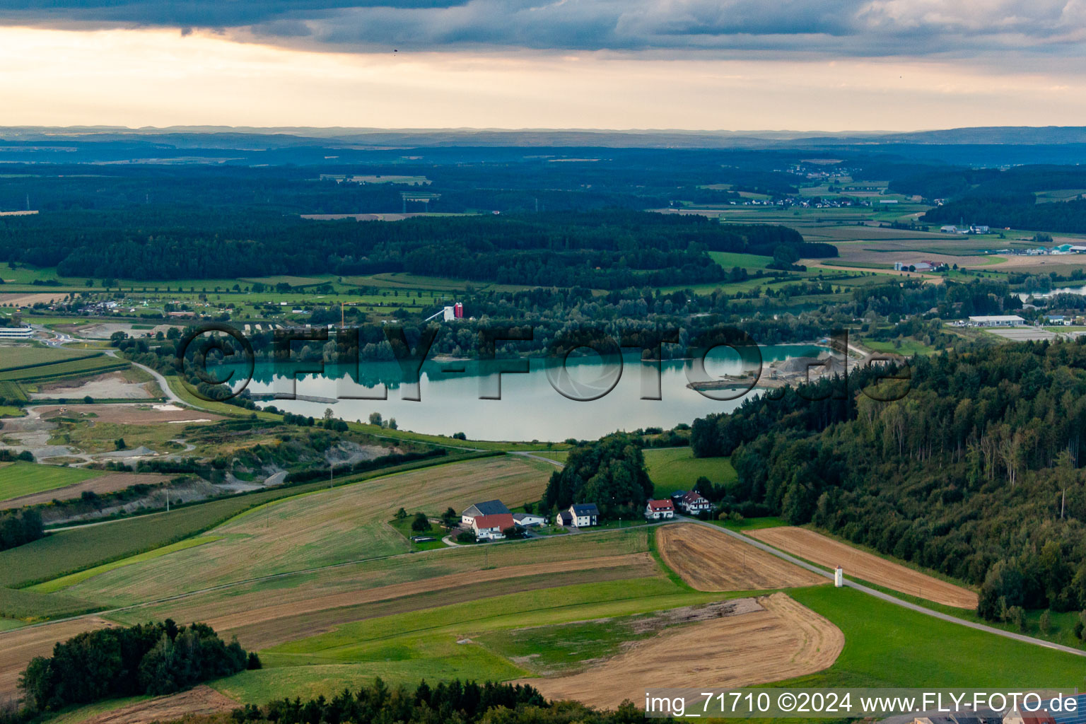 Aerial photograpy of District Tautenbronn in Pfullendorf in the state Baden-Wuerttemberg, Germany