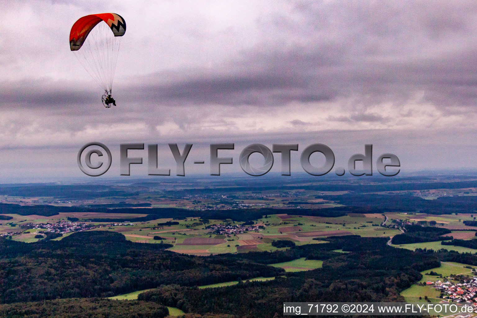 Buchheim in the state Baden-Wuerttemberg, Germany from above