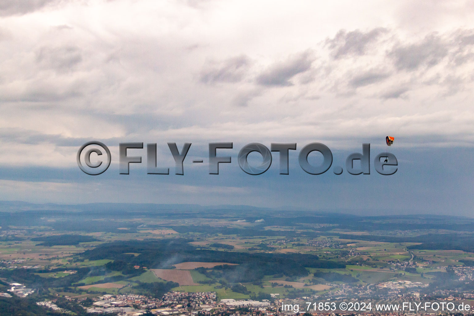 Bird's eye view of Stockach in the state Baden-Wuerttemberg, Germany