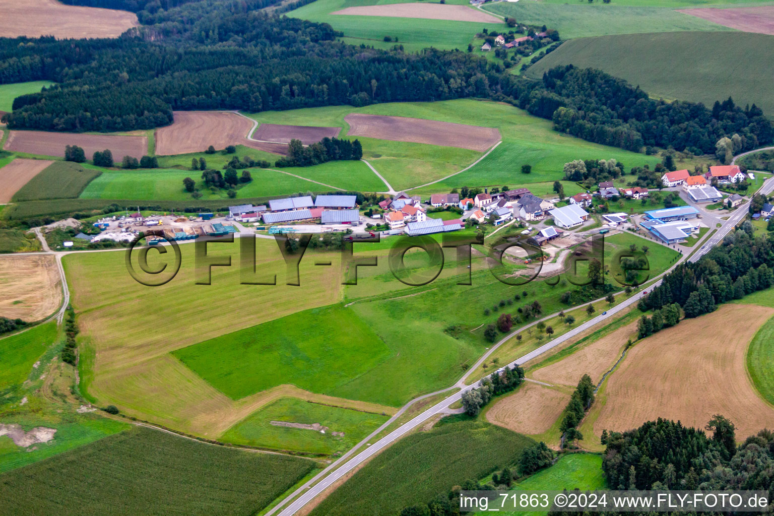 Schwackenreute in the district Zoznegg in Mühlingen in the state Baden-Wuerttemberg, Germany