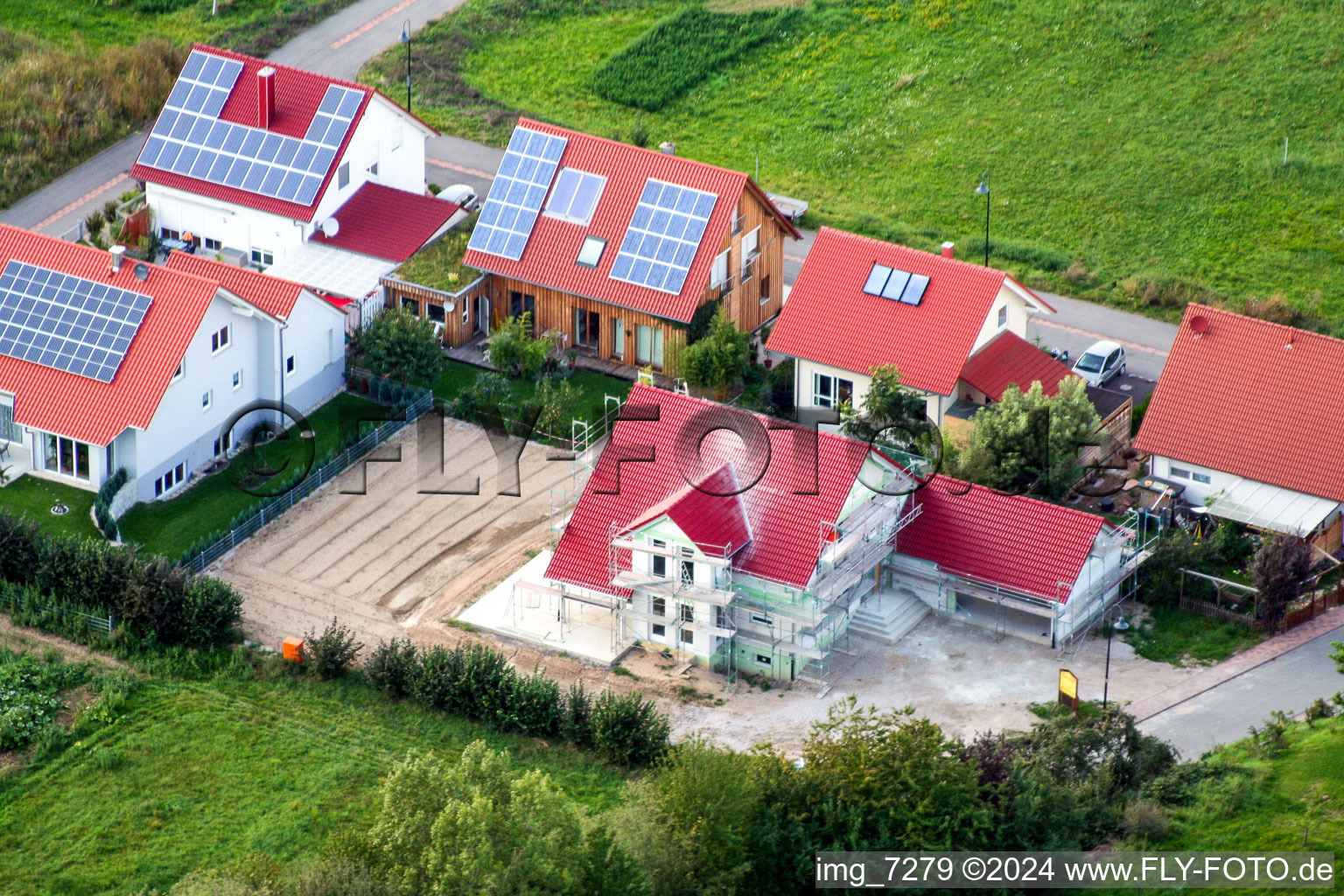 Hergersweiler in the state Rhineland-Palatinate, Germany from the drone perspective