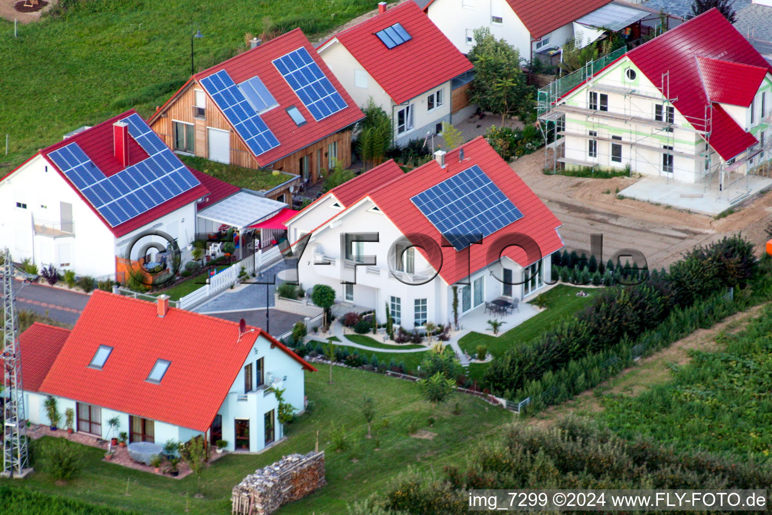 Hergersweiler in the state Rhineland-Palatinate, Germany out of the air