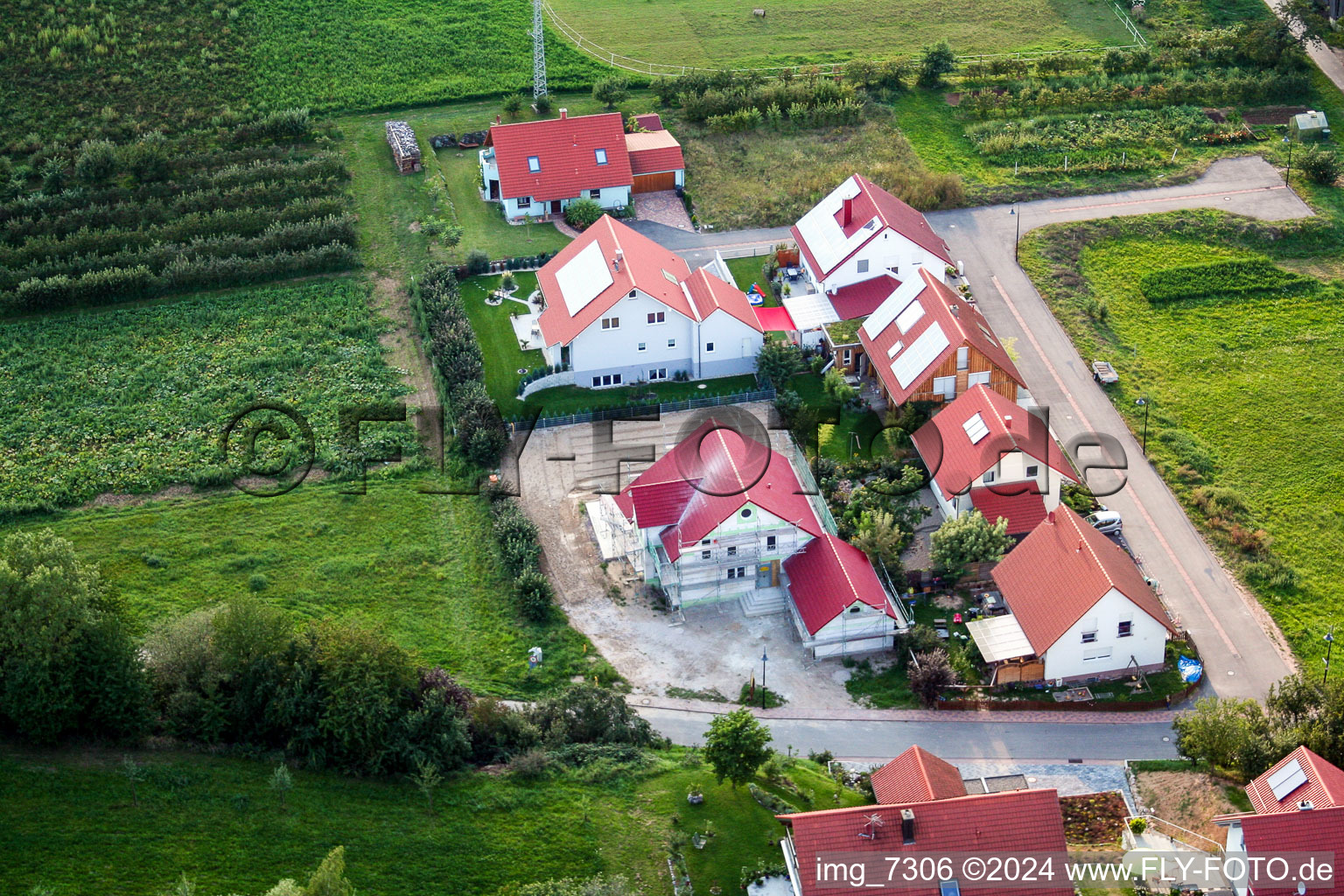 Hergersweiler in the state Rhineland-Palatinate, Germany seen from above