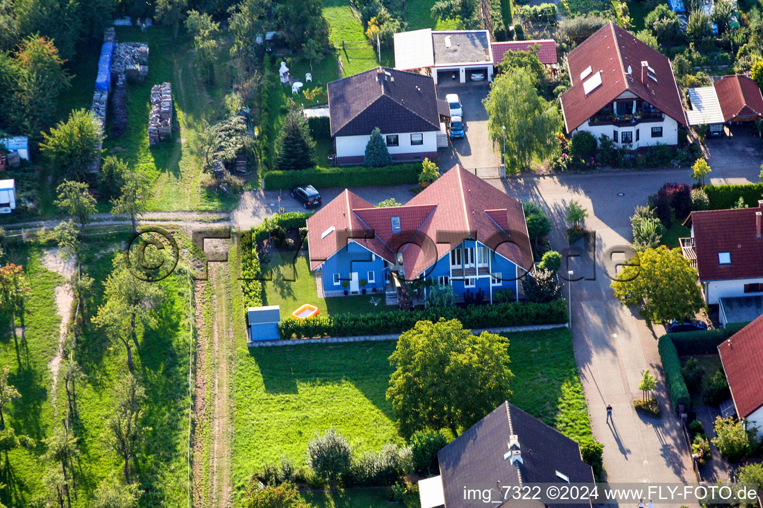 Barbelroth in the state Rhineland-Palatinate, Germany out of the air