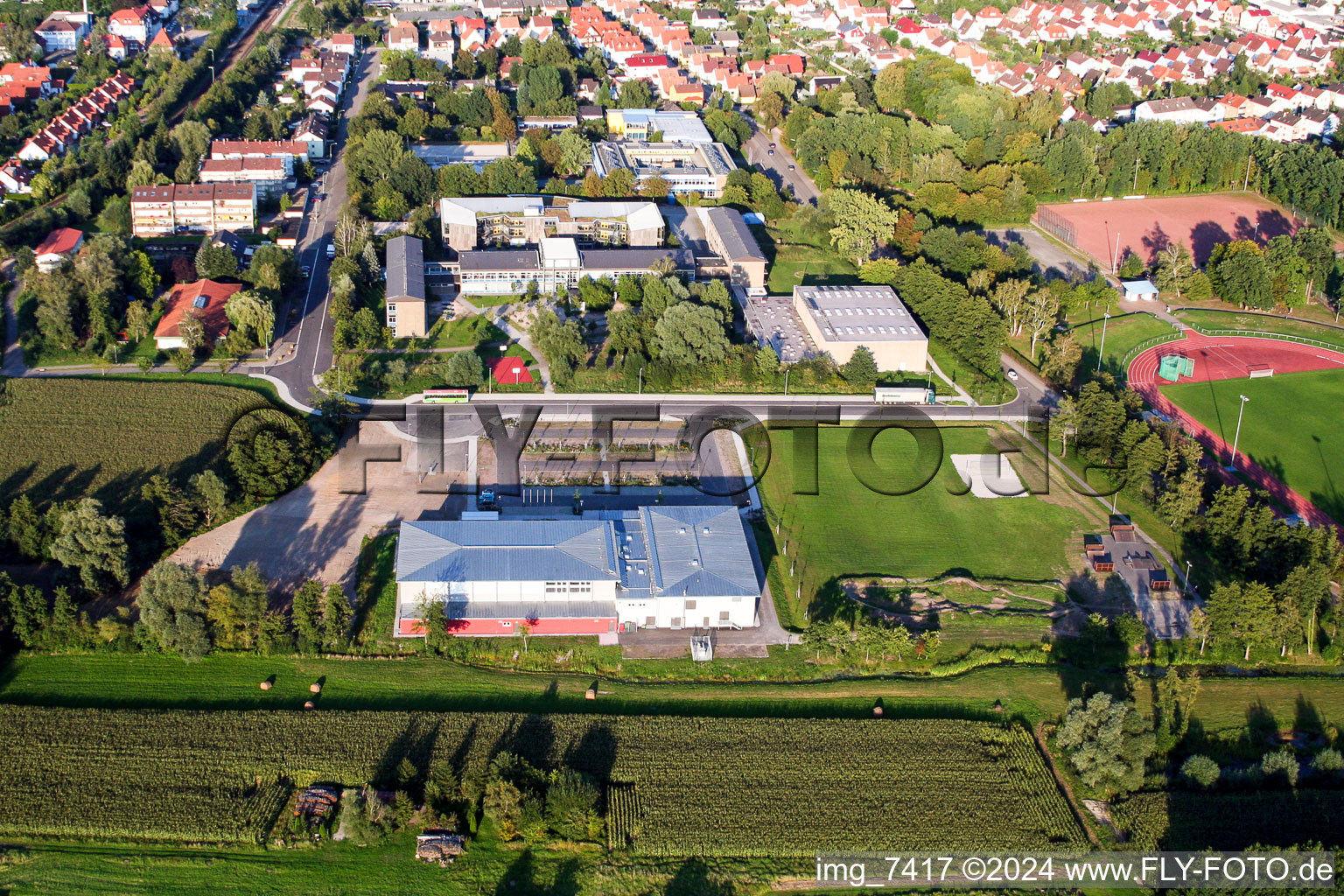 Multipurpose hall Bienwaldhalle in Kandel in the state Rhineland-Palatinate, Germany