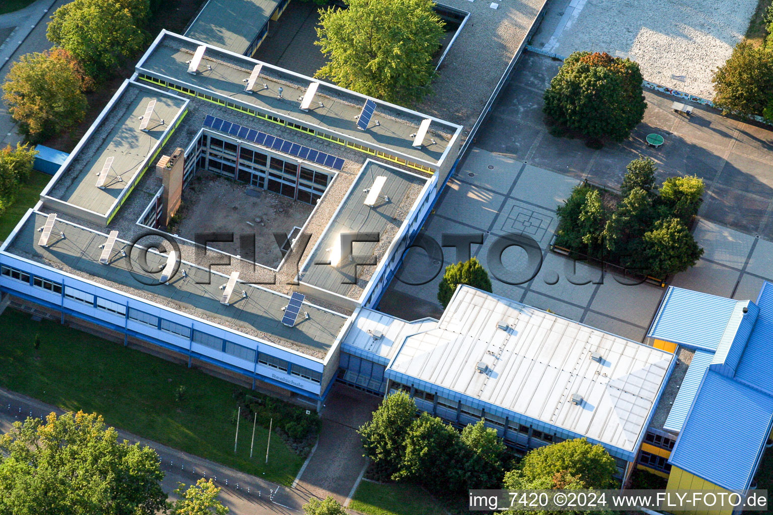 Oblique view of Secondary school in Kandel in the state Rhineland-Palatinate, Germany