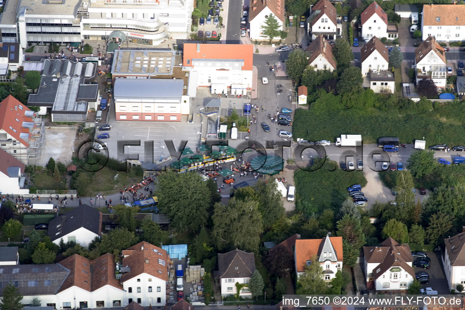 City festival, Verbandsgemeindeplatz in Kandel in the state Rhineland-Palatinate, Germany