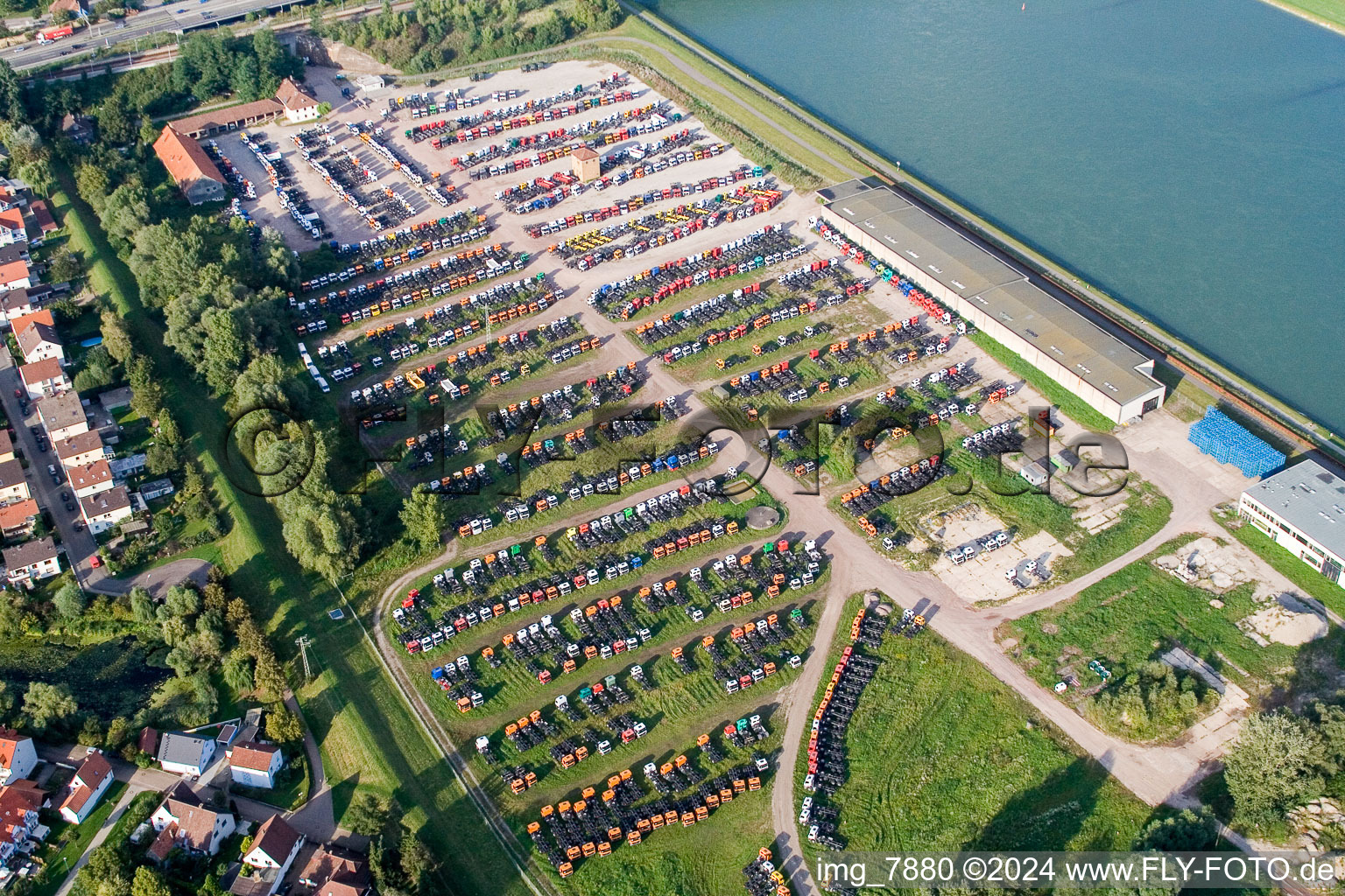 Bearing surface for Daimler-Trucks in the industrial area in the district Maximiliansau in Woerth am Rhein in the state Rhineland-Palatinate, Germany