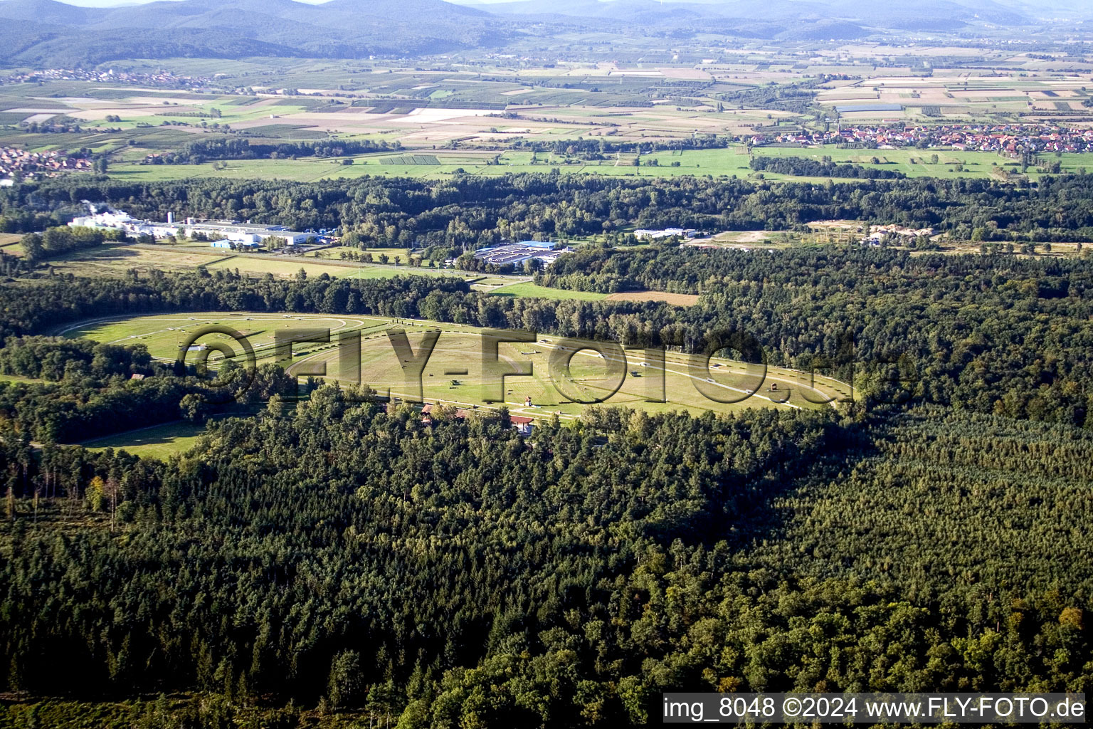 Racecourse, Altenstadt at Wissembourg in the district Altenstadt in Wissembourg in the state Bas-Rhin, France