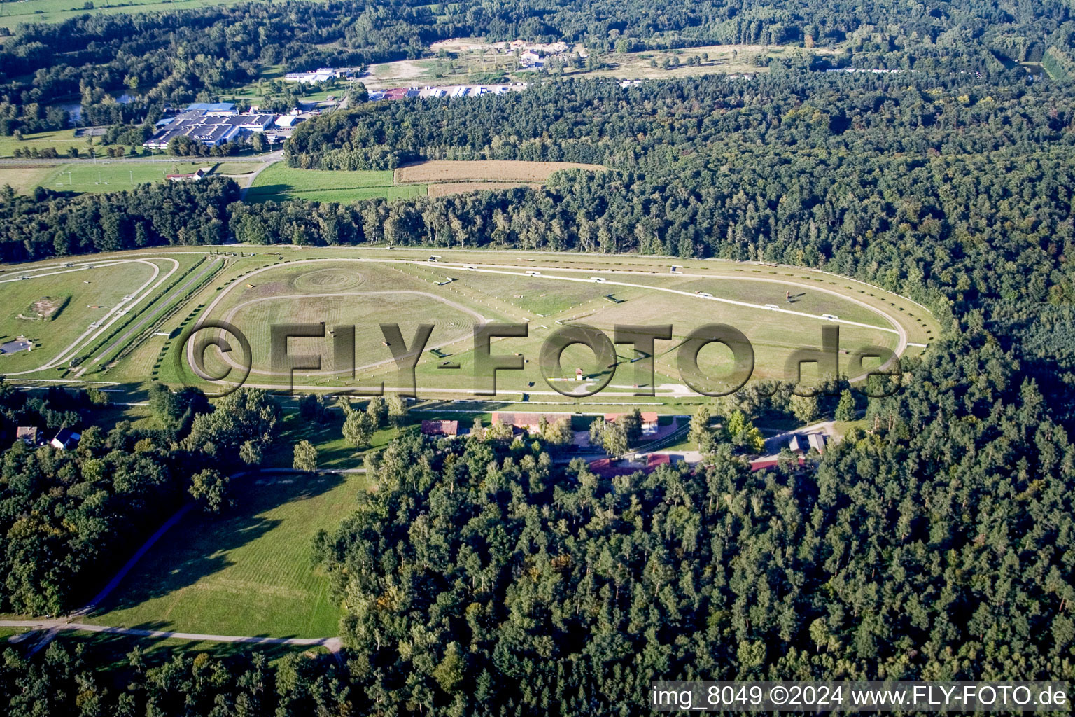 Racetrack racecourse - trotting in Elsass in Grand Est, France