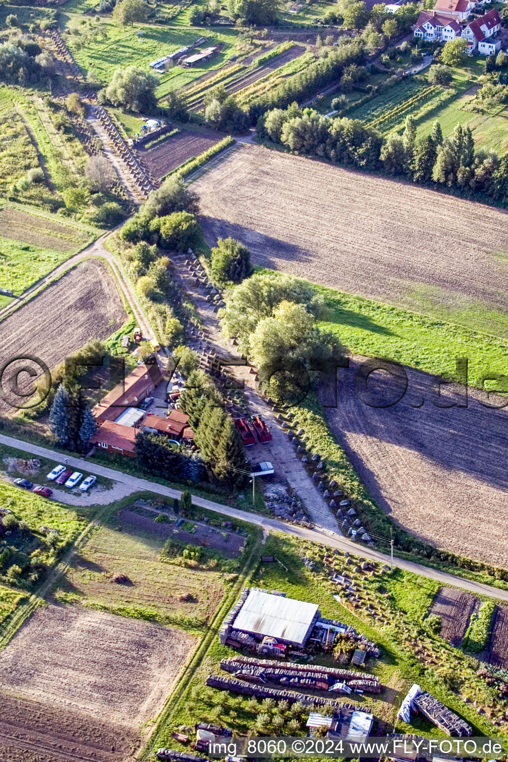 Tank blocker line of WW 2nd in Steinfeld in the state Rhineland-Palatinate, Germany