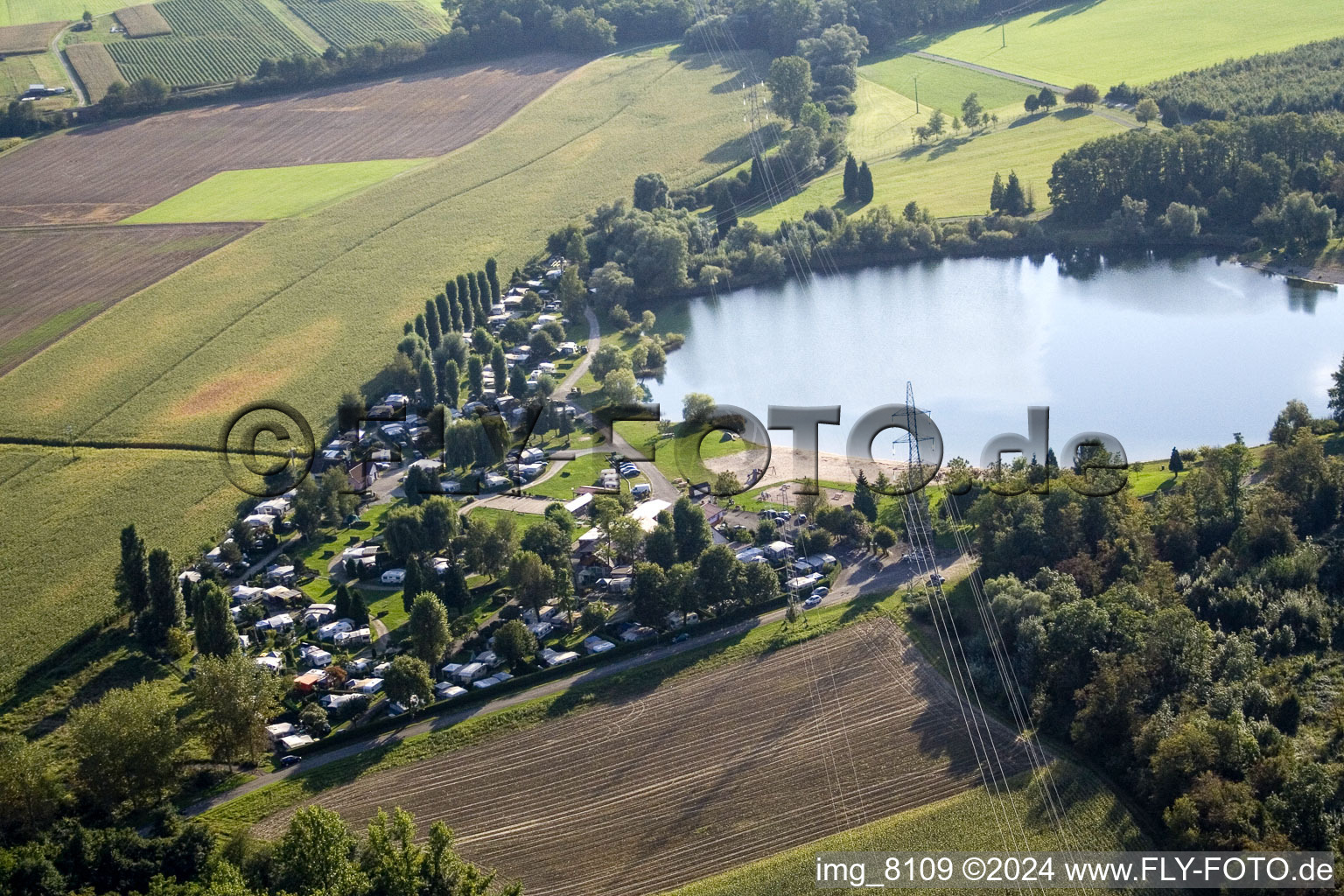 Roeschwoog campsite in Rœschwoog in the state Bas-Rhin, France