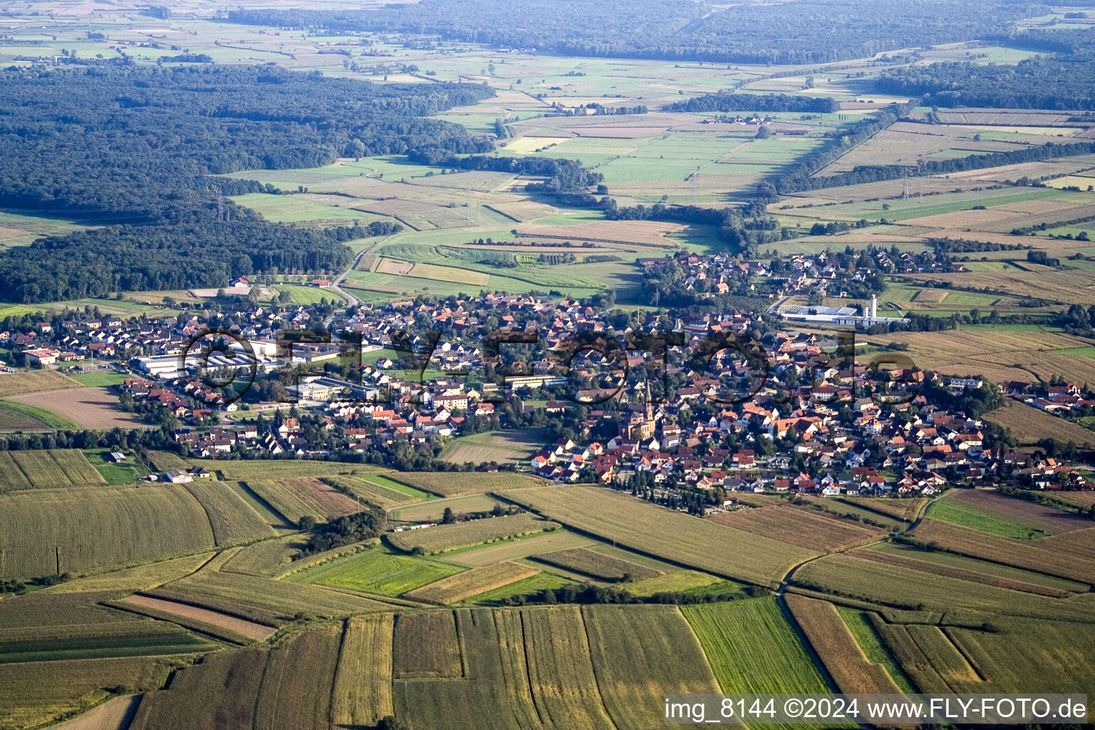 Rheinbischofsheim in the district Freistett in Rheinau in the state Baden-Wuerttemberg, Germany