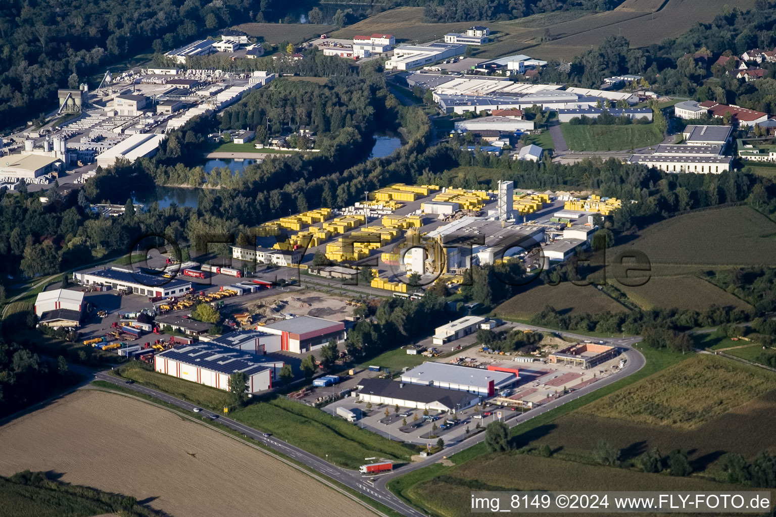 Ytong factory in the district Freistett in Rheinau in the state Baden-Wuerttemberg, Germany