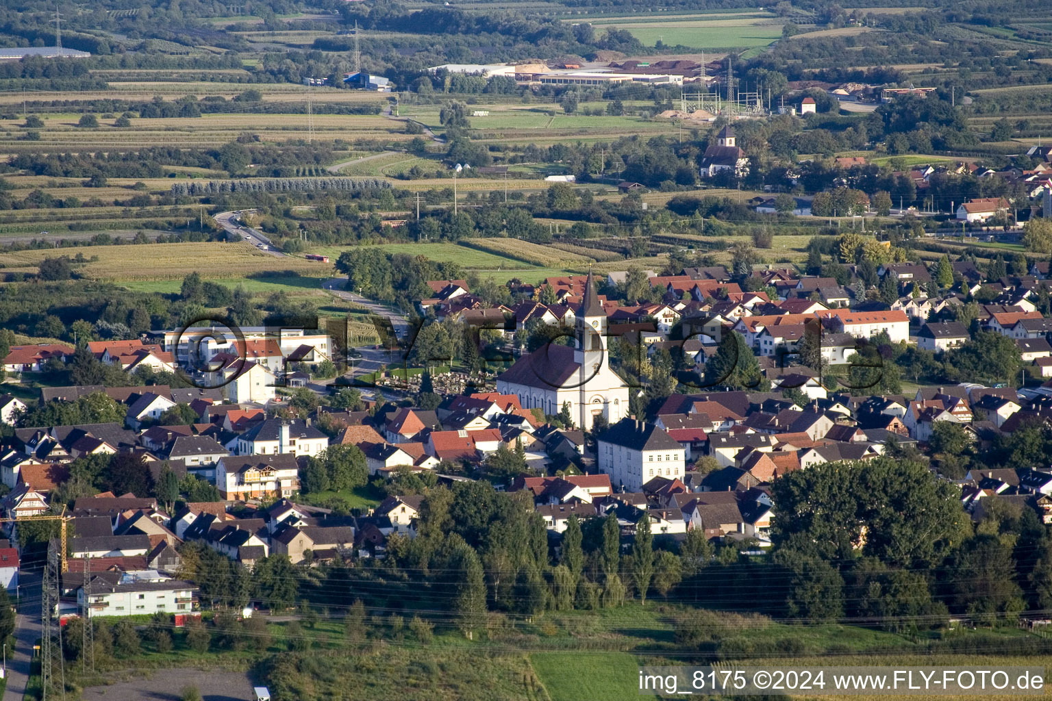 Village view in the district Urloffen in Appenweier in the state Baden-Wuerttemberg, Germany