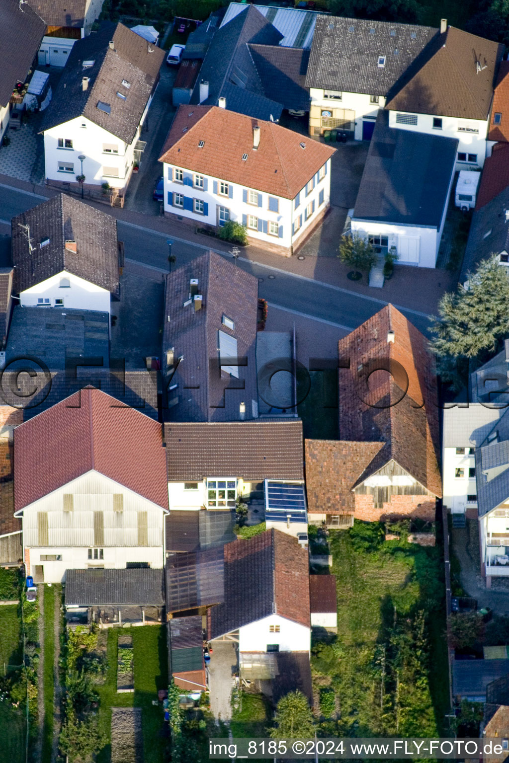 Drone image of District Urloffen in Appenweier in the state Baden-Wuerttemberg, Germany