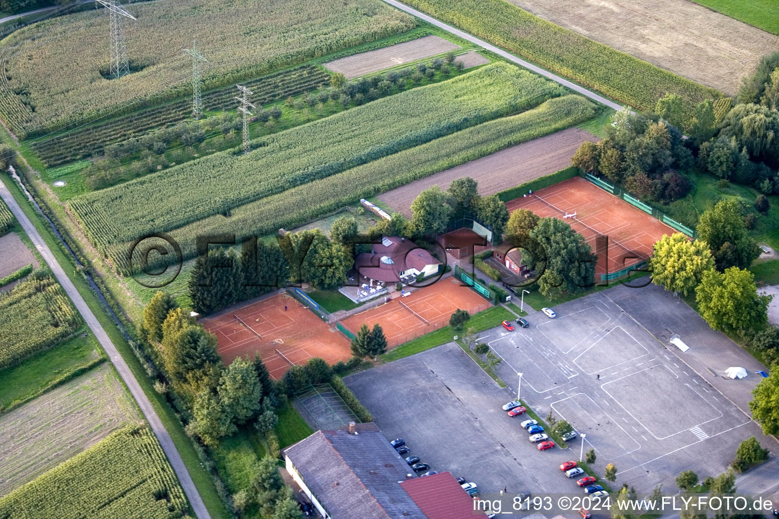 Tennis court sports field Tennisclub Urloffen e.V. in Appenweier in the state Baden-Wurttemberg