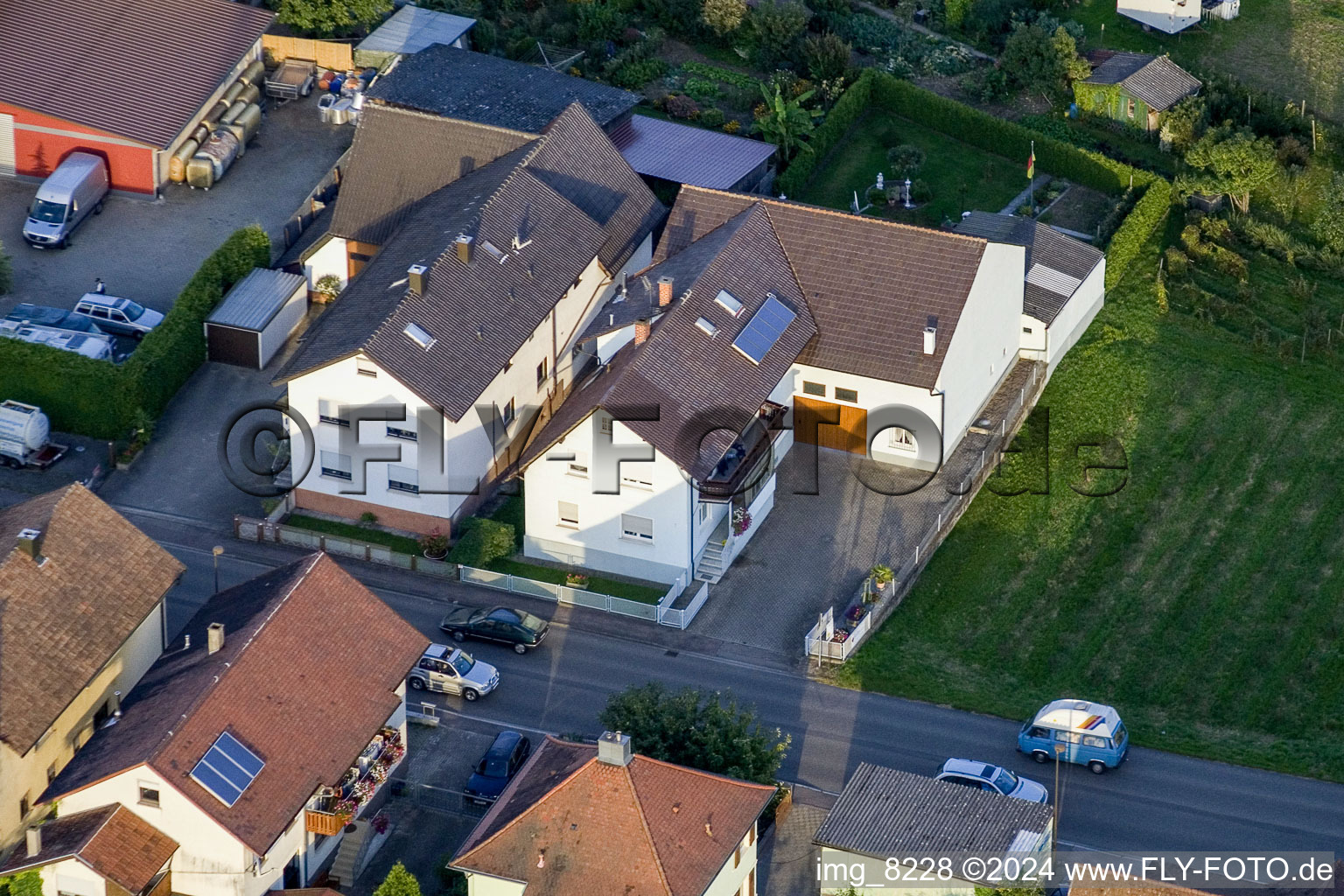 District Urloffen in Appenweier in the state Baden-Wuerttemberg, Germany out of the air