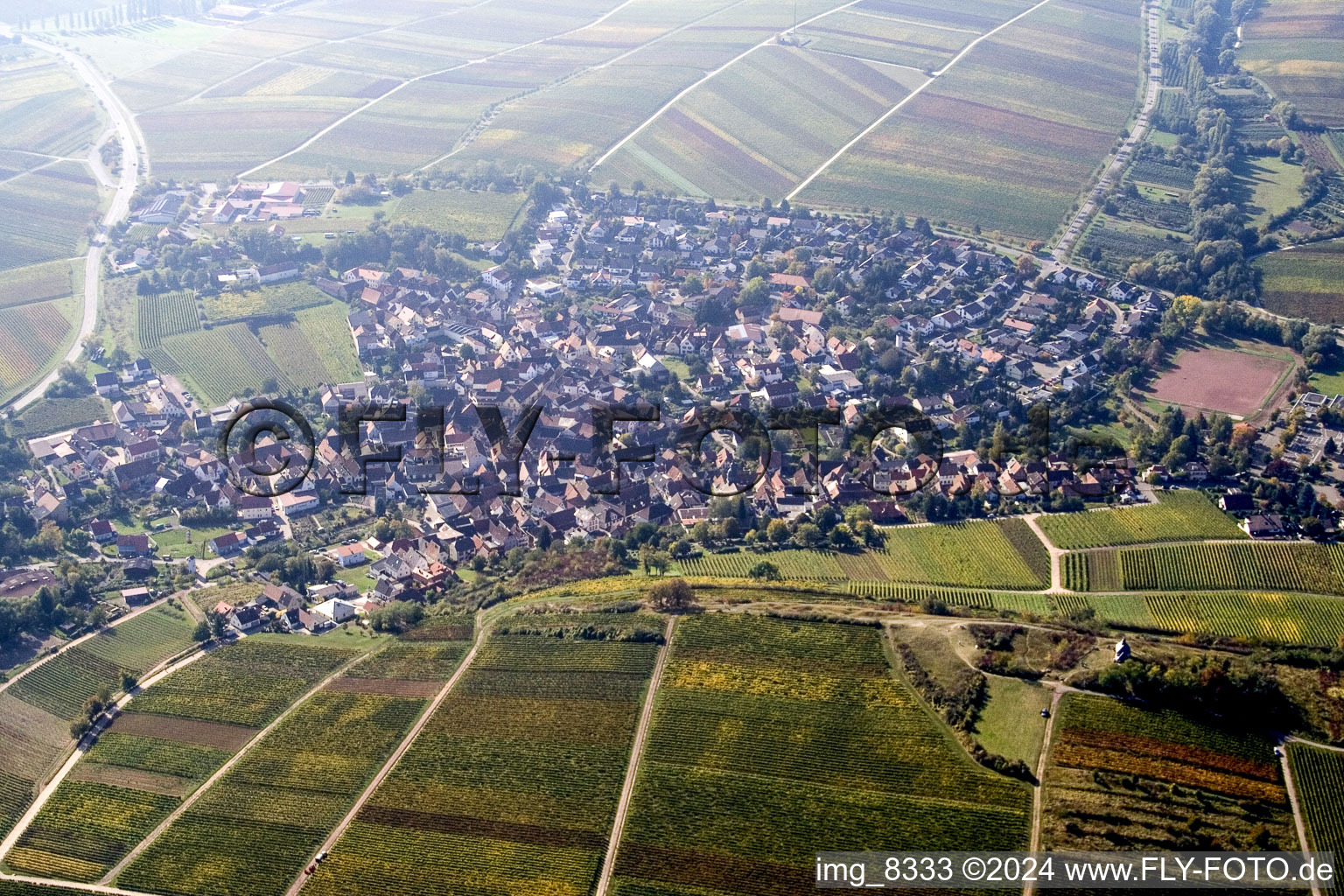 Ilbesheim bei Landau in der Pfalz in the state Rhineland-Palatinate, Germany out of the air