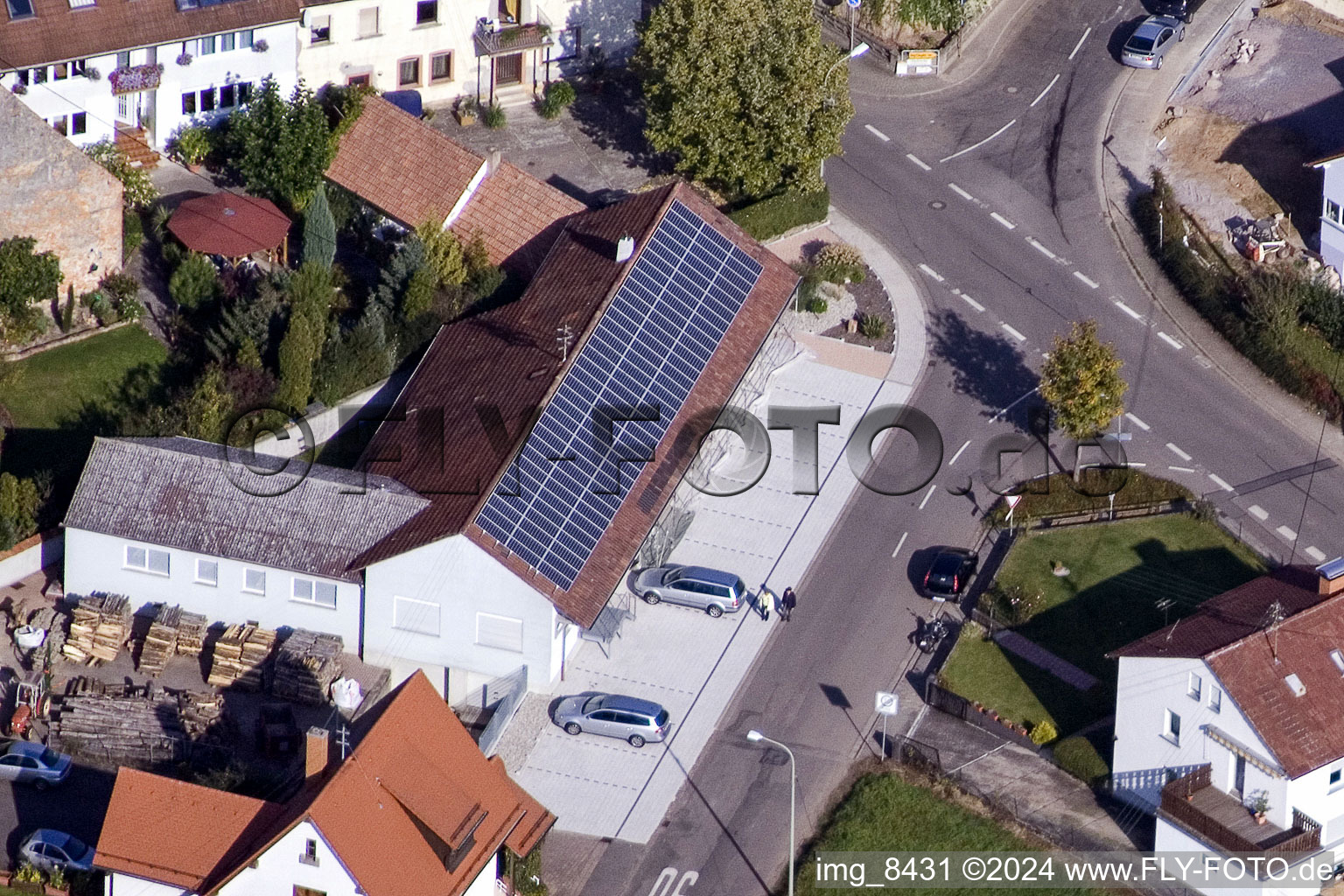 District Mörzheim in Landau in der Pfalz in the state Rhineland-Palatinate, Germany out of the air