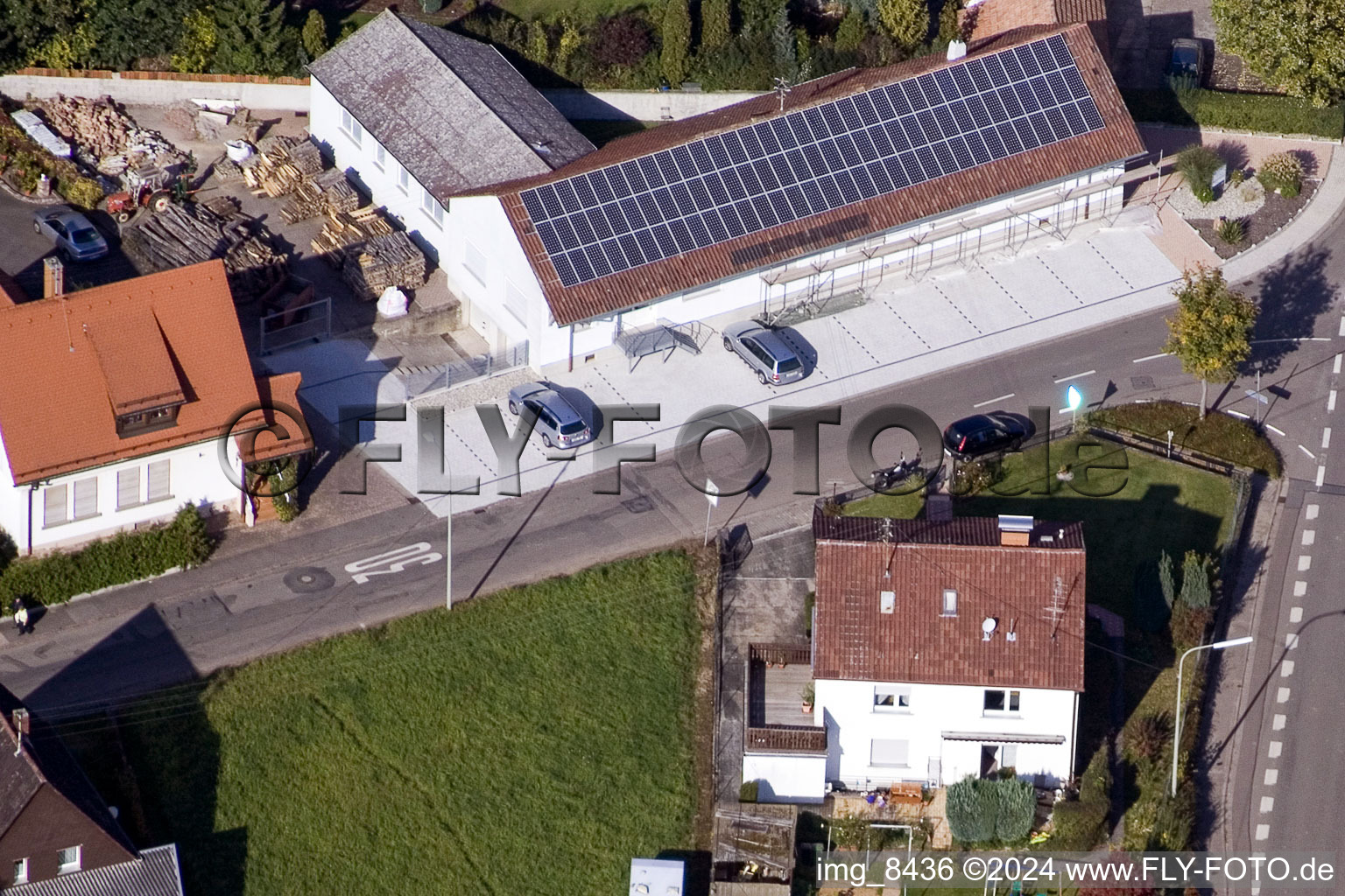 Bird's eye view of District Mörzheim in Landau in der Pfalz in the state Rhineland-Palatinate, Germany