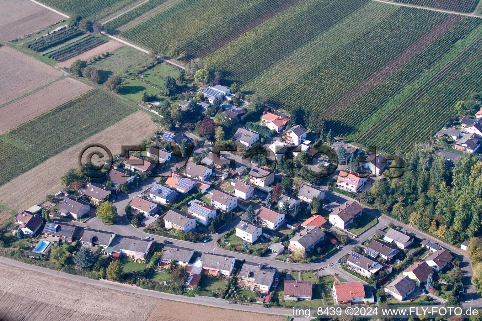 Drone image of District Mörzheim in Landau in der Pfalz in the state Rhineland-Palatinate, Germany