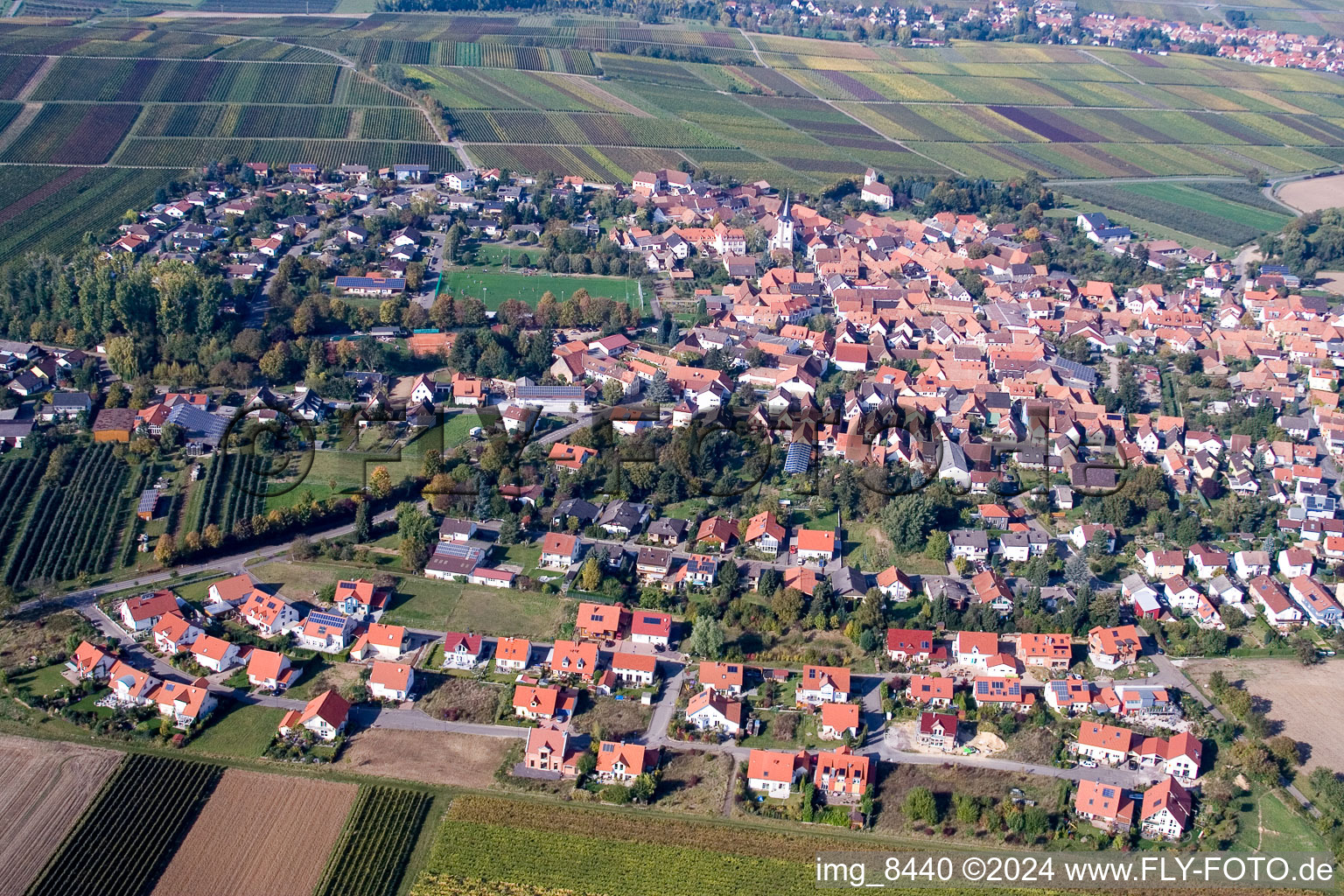 Drone image of District Mörzheim in Landau in der Pfalz in the state Rhineland-Palatinate, Germany