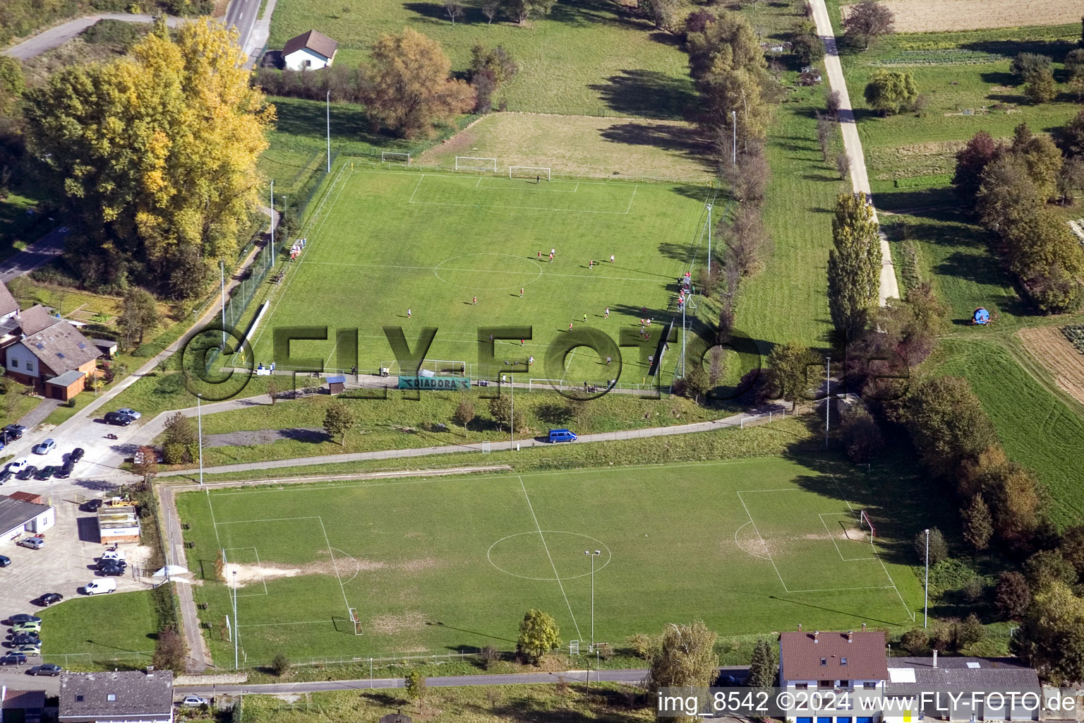 FC Victoria Berghausen in the district Berghausen in Pfinztal in the state Baden-Wuerttemberg, Germany