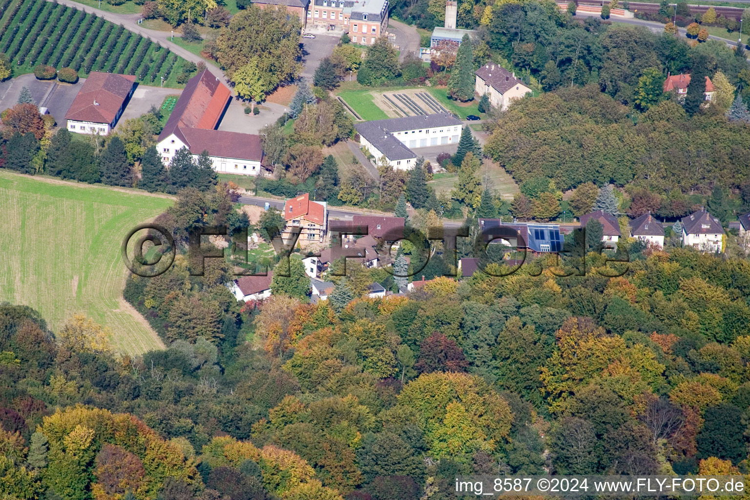 Augustenburg in the district Grötzingen in Karlsruhe in the state Baden-Wuerttemberg, Germany