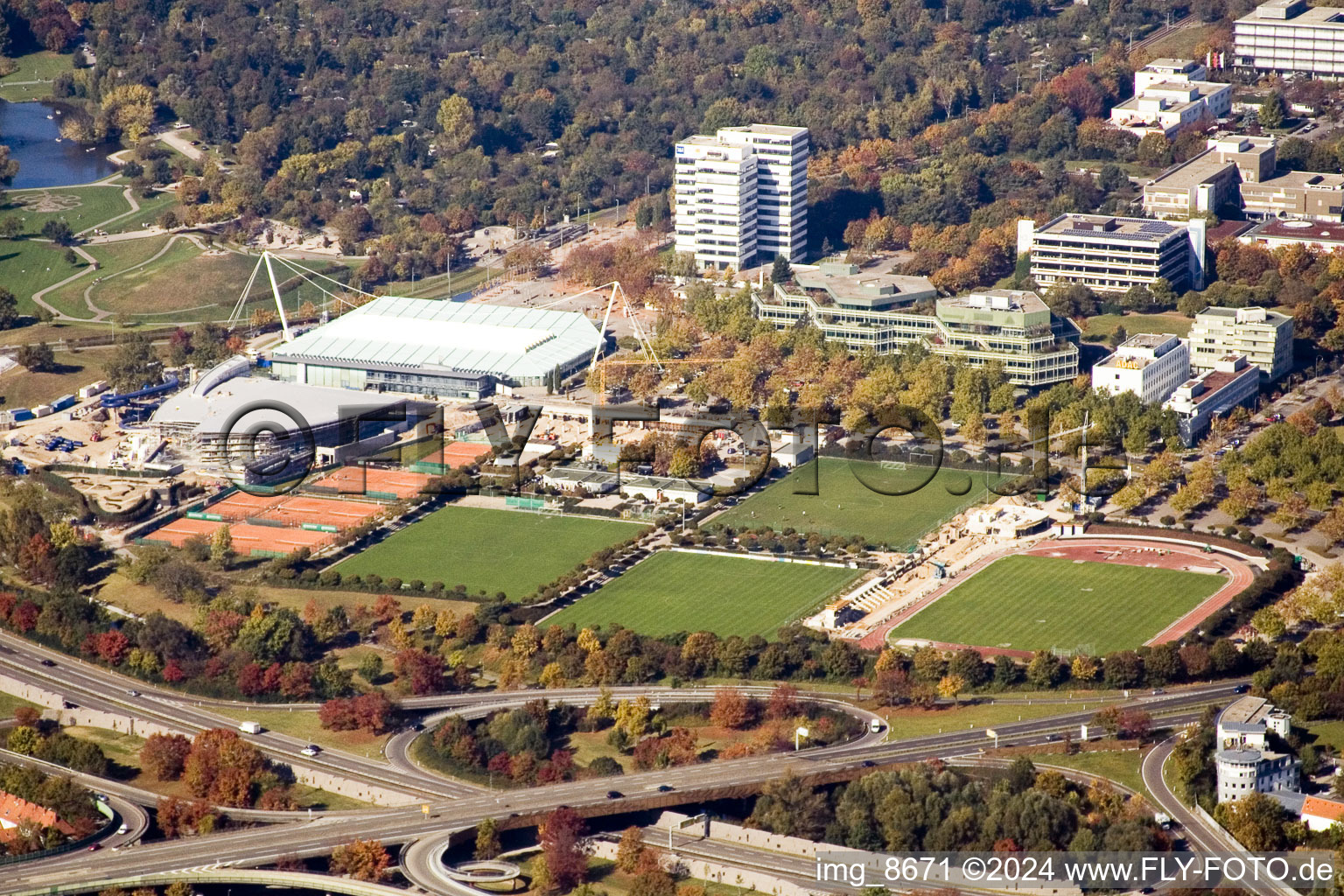 Europahalle in the district Südweststadt in Karlsruhe in the state Baden-Wuerttemberg, Germany