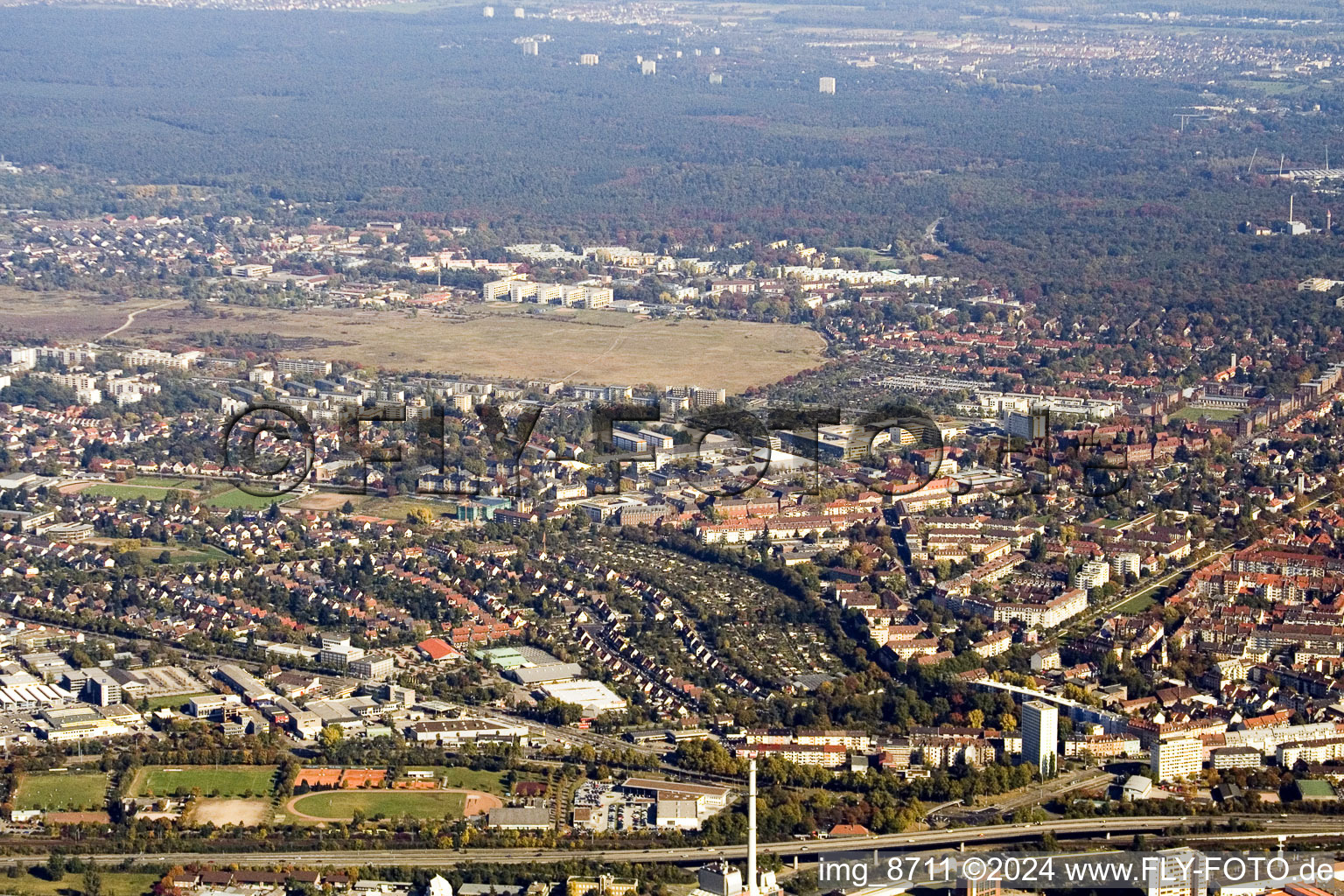NW City in the district Mühlburg in Karlsruhe in the state Baden-Wuerttemberg, Germany