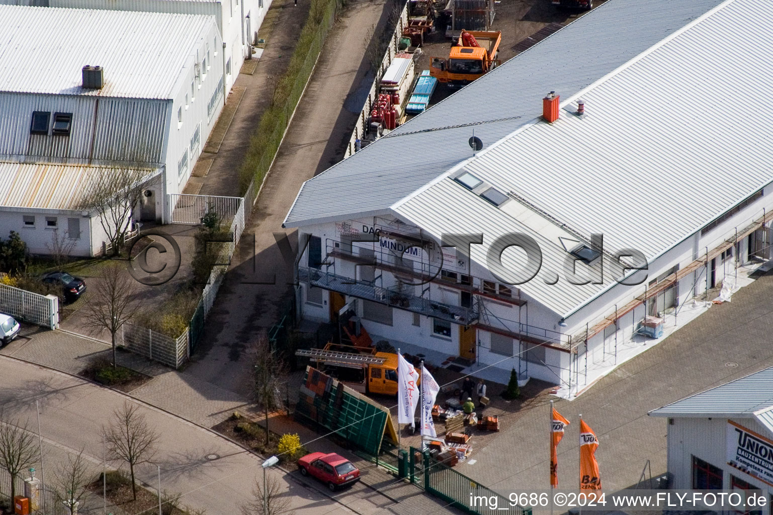 Bird's eye view of Horstring in the district Minderslachen in Kandel in the state Rhineland-Palatinate, Germany