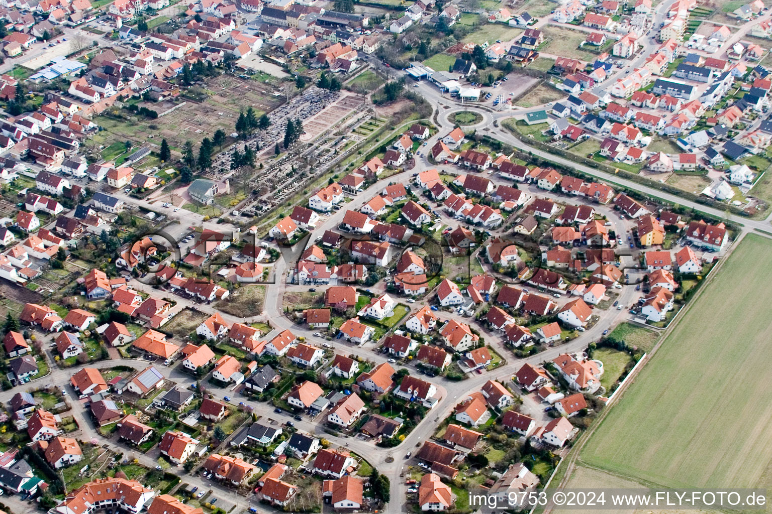 Pomeranian ring in Offenbach an der Queich in the state Rhineland-Palatinate, Germany