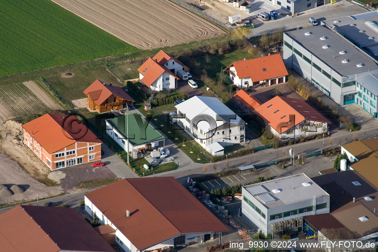 Bird's eye view of Hatzenbühl in the state Rhineland-Palatinate, Germany