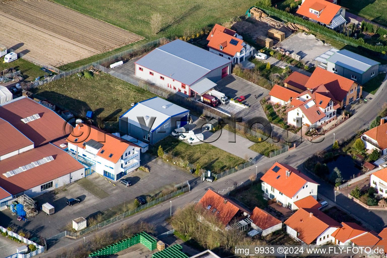 Drone image of Hatzenbühl in the state Rhineland-Palatinate, Germany