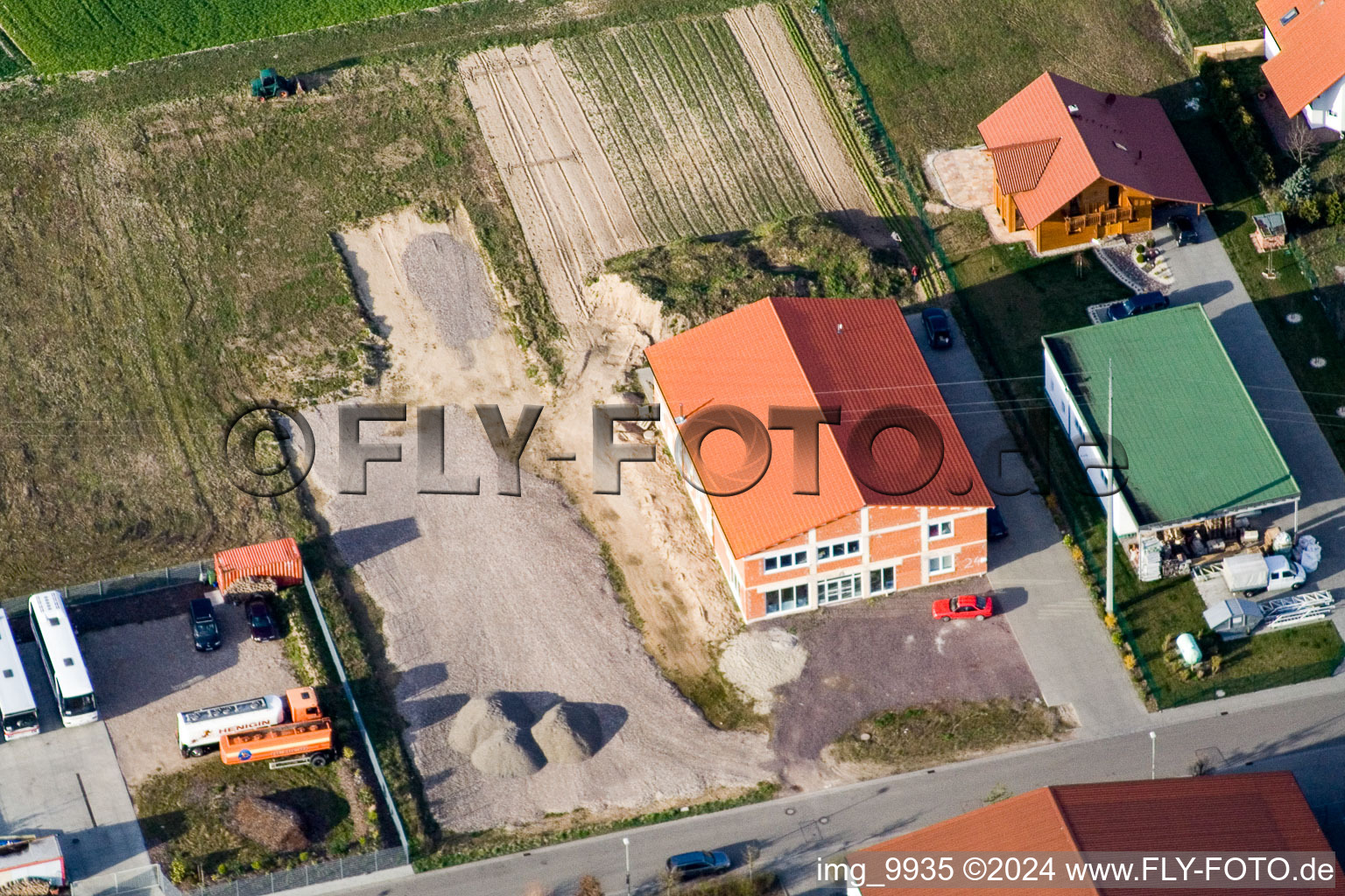 Hatzenbühl in the state Rhineland-Palatinate, Germany from the drone perspective