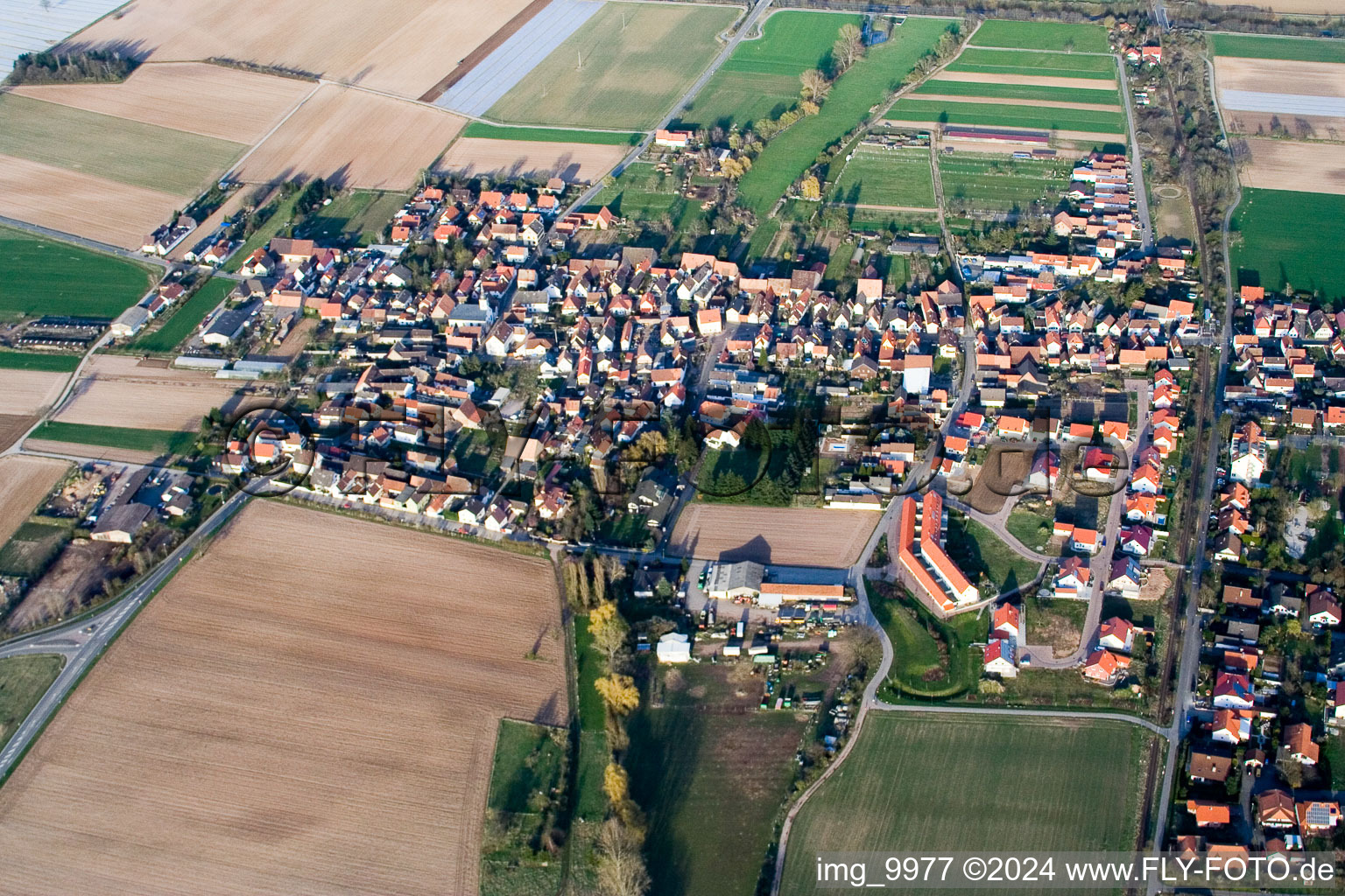 Settlement area in Westheim in the state Rhineland-Palatinate, Germany