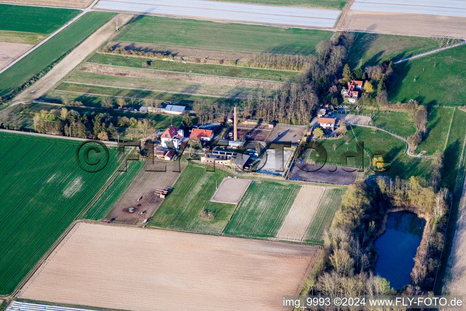 Homestead of a farm Reitstall Spiess in Harthausen in the state Rhineland-Palatinate