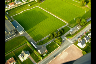 Oblique view of Villers-sur-Mer in the state Calvados, France