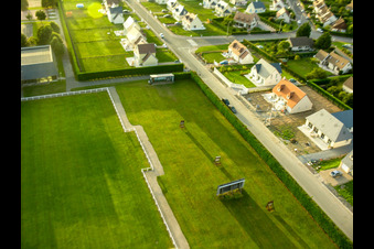 Villers-sur-Mer in the state Calvados, France from above