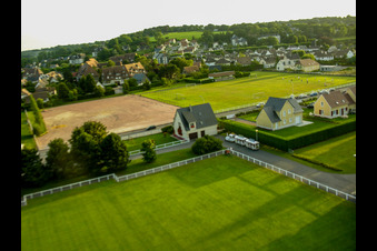 Villers-sur-Mer in the state Calvados, France out of the air