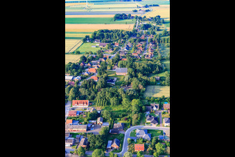 Aerial photograpy of From the north in Barlt in the state Schleswig Holstein, Germany
