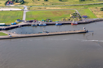 The Eider flood barrier in Toenning in the state of Schleswig-Holstein