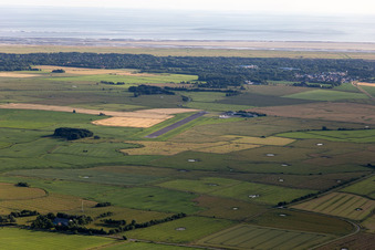 Airport Sankt Peter-Ording in Sankt Peter-Ording in the state Schleswig Holstein, Germany