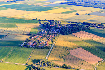 Aerial view of Holiday home complex Eichenweg in the district Kating in Tönning in the state Schleswig Holstein, Germany