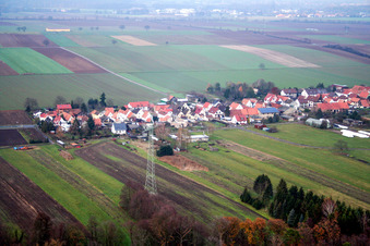 End of Saarstr in Kandel in the state Rhineland-Palatinate, Germany
